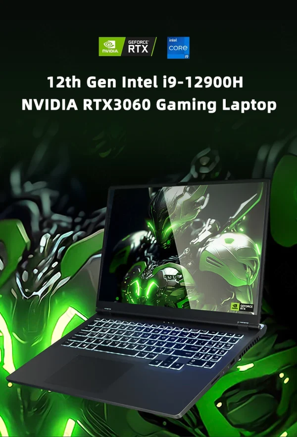 Topton New L8 Gaming Laptops i9 12900H i7 13620H NVIDIA RTX 4060 8G 16 inch 165Hz IPS Windows 11 NVMe Notebook Gamebook WiFi6 - Image 13